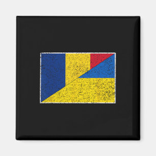 Rumänien Ukraine Flagge Rumänischer Ukrainischer S Magnet