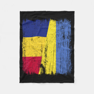 Rumänien Ukraine Halbflagge Rumänisches Ukrainisch Fleecedecke