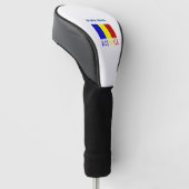 Rumänien und Rumänien - Blaue Flagge Golf Headcover (angewinkelt)