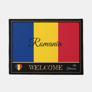 Rumänien und Rumänien Flag House Matts / Sport W Fußmatte