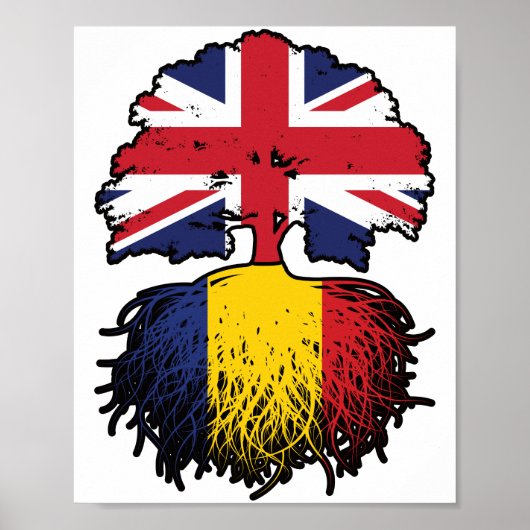 Rumänien Vereinigtes Königreich Rumänien Vereinigt Poster (Vorne)