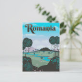 Rumänien - Vintages Landschaftsschutzposter Postkarte (Stehend Vorderseite)