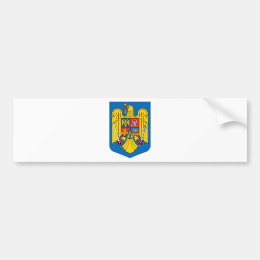 Rumänien-Wappen Autoaufkleber (Vorne)