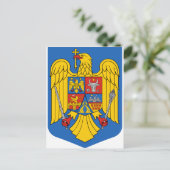 Rumänien - Wappen. Emblem Postkarte (Stehend Vorderseite)