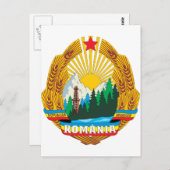 Rumänien - Wappenrüstung von 1965 Postkarte (Vorne/Hinten)