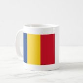 Rumänienflagge Kaffeetasse (Vorderseite Links)