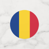 Rumänienflagge Konfetti (Klein Vorderseite)
