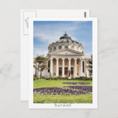 Rumänisch Athenaeum Postkarte (Vorne/Hinten)