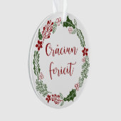 Rumänisch Frohe Weihnachtsfeiertag, Crăciun ferici Ornament (Vorderseite)