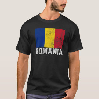 Rumänisch Rumänien Flaggen Zuhause Souvenir Männer T-Shirt