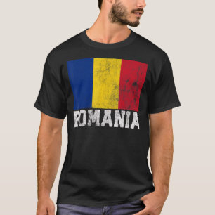 Rumänisch Rumänien Flaggen Zuhause Souvenir Männer T-Shirt