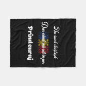 Rumänisch Traditionell lustig Fleecedecke (Vorderseite (Horizontal))