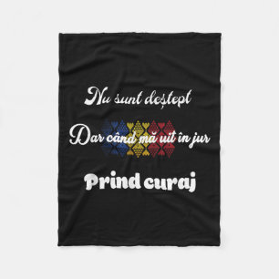 Rumänisch Traditionell lustig Fleecedecke