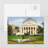 Rumänische Atheneum Postkarte (Vorne/Hinten)