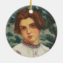 Rumänische Bauernfrau (von Stefan Dimitrescu)