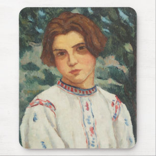 Rumänische Bauernfrau (von Stefan Dimitrescu) Mousepad