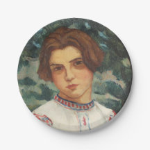 Rumänische Bauernfrau (von Stefan Dimitrescu)