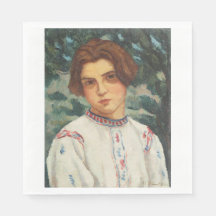 Rumänische Bauernfrau (von Stefan Dimitrescu)