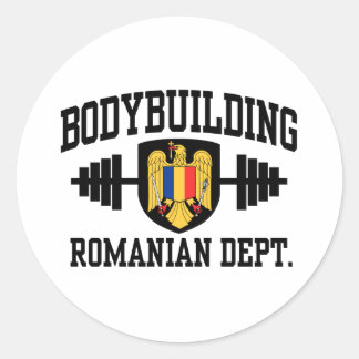 Rumänische Bodybuilding Runder Aufkleber