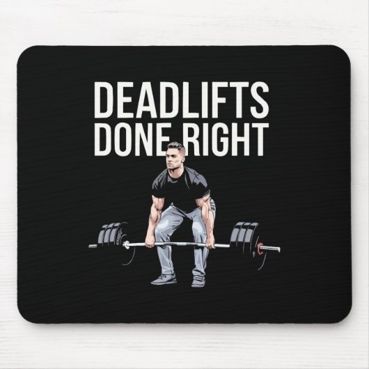Rumänische Deadlift-Bodybuilding Fitness Workout G Mousepad (Vorne)