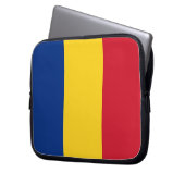 Rumänische Fahne Laptop Sleeve (Vorderseite Links)