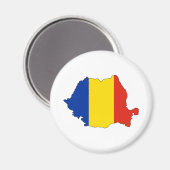Rumänische Flag-Karte Magnet (Vorderseite/Rückseite)