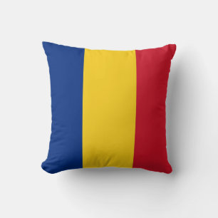 Rumänische Flagge auf amerikanischem MoJo-Pillow Kissen