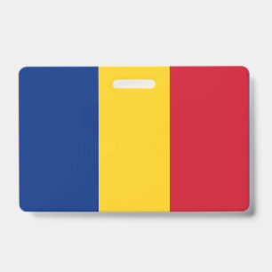 Rumänische Flagge Ausweis