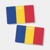 Rumänische Flagge Ausweis (Vorder- & Rückseite)