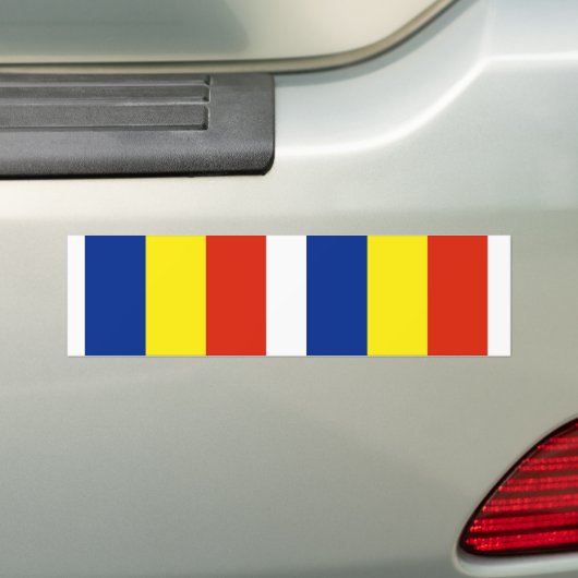 Rumänische Flagge Autoaufkleber (Auf Auto)