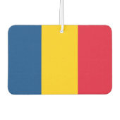 Rumänische Flagge Autolufterfrischer (Vorderseite)