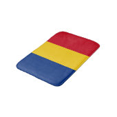 Rumänische Flagge Badematte (Schrägansicht)