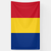 Rumänische Flagge Banner (Vertikal)