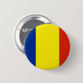 Rumänische Flagge Button (Vorne & Hinten)