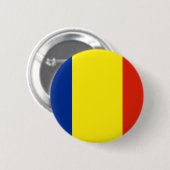 Rumänische Flagge Button (Vorne & Hinten)