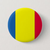 Rumänische Flagge Button (Vorderseite)