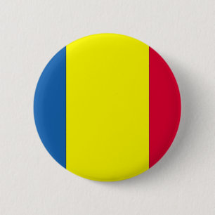 Rumänische Flagge Button