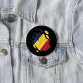 Rumänische Flagge Button (Beispiel)