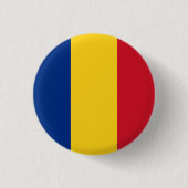 Rumänische Flagge Button (Vorderseite)