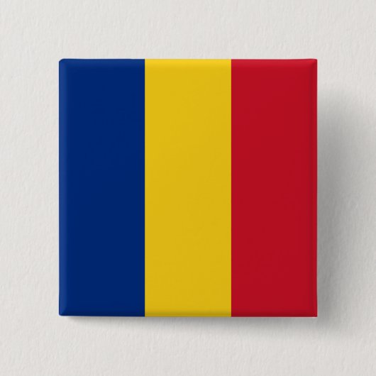 Rumänische Flagge Button (Vorderseite)