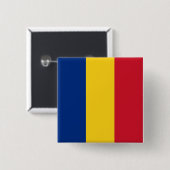 Rumänische Flagge Button (Vorne & Hinten)