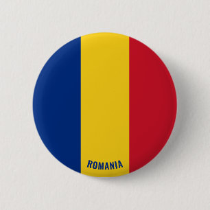 Rumänische Flagge Charming Patriotic Button