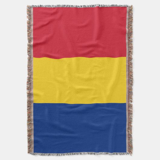 Rumänische Flagge Decke (Vorderseite Vertikal)