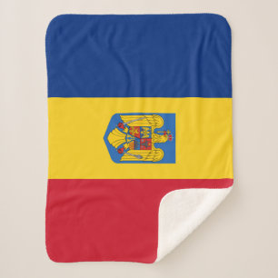 Rumänische Flagge Decke, patriotisch, Rumänien Sherpadecke