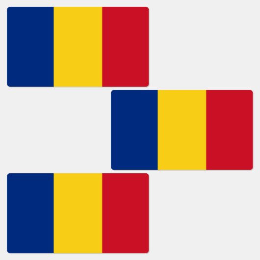 Rumänische Flagge Etiketten (Gruppe)