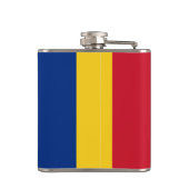 Rumänische Flagge Flachmann (Rückseite)