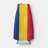 Rumänische Flagge Flaschenkühler (Vorderseite)