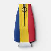 Rumänische Flagge Flaschenkühler (Rückseite)