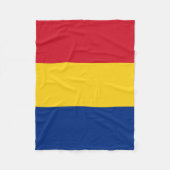 Rumänische Flagge Fleecedecke (Vorderseite)