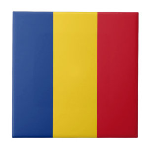 Rumänische Flagge Fliese